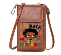 GEEADNB Women’s RFID Clutch Purse Women's Clutch Purse Stylized Illustration Colorful Garment I AM HISTORY Suitable for Everyday Use Cute Stylish Elegant Accessory