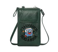GEEADNB Women’s RFID Clutch Purse Womens Travel Bags Happy face Cartoon-style book Bedtime story Graduation Student Elegant Gift for Mother's Day