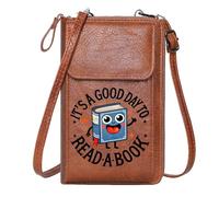 GEEADNB Women’s RFID Clutch Purse Womens Travel Bags Happy face Cartoon-style book Bedtime story Graduation Student Elegant Gift for Mother's Day