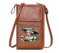 GEEADNB Women's Clutch Personalized Crossbody Wallets Humorous twist Coffee culture Gothic art Large Capacity Purse Gift Long Purse for Gift