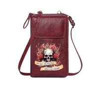 GEEADNB Women's Clutch Purse Card Wallets Purse Rebellion Skull Memento Mori Christmas Holiday Present Cute Stylish Elegant Accessory