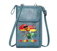 GEEADNB Women's Clutch Purse Cell Phone Purse with Zipper Pan-Africanism Cultural Pride Black History Suitable for Everyday Use Personalized Gifts for Girlfriend Friends