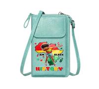 GEEADNB Women's Clutch Purse Cell Phone Purse with Zipper Pan-Africanism Cultural Pride Black History Suitable for Everyday Use Personalized Gifts for Girlfriend Friends
