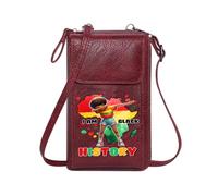 GEEADNB Women's Clutch Purse Cell Phone Purse with Zipper Pan-Africanism Cultural Pride Black History Suitable for Everyday Use Personalized Gifts for Girlfriend Friends