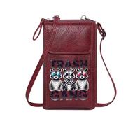 GEEADNB Women's Clutch Purse Crossbody Bags for Women TRASH GANG Urban Edgy Aesthetic Stylized Raccoons Long Purse for Gift Classic Outfit