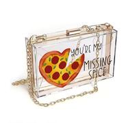 GEEADNB Women's Clutch Purse Customized Phone Bags missing spice missing piece heart-shaped pizza Graduation Student Season Gifts
