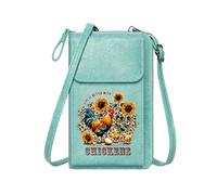 GEEADNB Women's Clutch Purse Personalized Crossbody Wallets Chicks CHICKENS Colorful Rooster Classic Outfit Gift