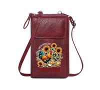 GEEADNB Women's Clutch Purse Personalized Crossbody Wallets Chicks CHICKENS Colorful Rooster Classic Outfit Gift