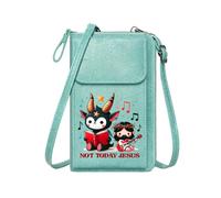 GEEADNB Women's Clutch Purse RFID Blocking Zipper Phone Wallet Music Theme Pop Culture References Religious Iconography Classic Outfit for Valentine's Day Birthday Gifts