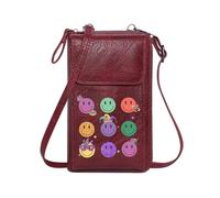 GEEADNB Women's Clutch Purse Small Crossbody Bags Smiley Faces 3x3 Grid Unique Accessories Graduation Student for Valentine's Day Birthday Gifts