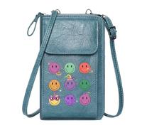 GEEADNB Women's Clutch Purse Small Crossbody Bags Smiley Faces 3x3 Grid Unique Accessories Graduation Student for Valentine's Day Birthday Gifts