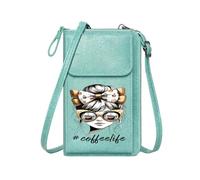 GEEADNB Women's Clutch Purse Women ID Credit Card Case cupcake bow round sunglasses gold glitter edges Classic Outfit for Valentine's Day Birthday Gifts