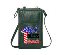 GEEADNB Women's Clutch Purse Womens Travel Bags God American flag cross America Cute Stylish Elegant Accessory Printed Gift