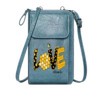 GEEADNB Women's Clutch Purse Zipper Womens Wallet Bee LOVE Honeycomb Classic Outfit Large Capacity Purse Gift