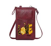 GEEADNB Women's Clutch Purse Zipper Womens Wallet Bee LOVE Honeycomb Classic Outfit Large Capacity Purse Gift