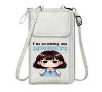 GEEADNB Womens Travel Bags Credit Card Slots Mondays grumpy colorful character Personalized Gifts for Girlfriend Friends for Everyday Use or Gift Idea