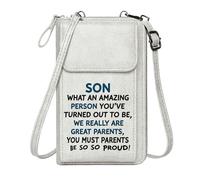 GEEADNB Womens Travel Bags Credit Card Slots SON Great Parents Parenting Season Gifts Long Purse for Gift
