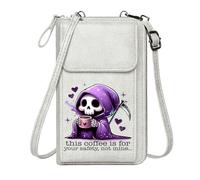 GEEADNB Womens Travel Bags Crossbody Bags for Women Magical Cloak Playful Contrast Whimsical Grim Reaper Romantic Gifts for Wife Girlfriend