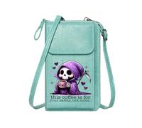 GEEADNB Womens Travel Bags Crossbody Bags for Women Magical Cloak Playful Contrast Whimsical Grim Reaper Romantic Gifts for Wife Girlfriend