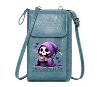 GEEADNB Womens Travel Bags Crossbody Bags for Women Magical Cloak Playful Contrast Whimsical Grim Reaper Romantic Gifts for Wife Girlfriend