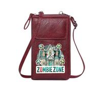 GEEADNB Womens Travel Bags Phone Bags for Women Cemetery Witch Skeleton Halloween Pumpkin Ghost Bat Haunted Perfect for Teacher's Day Elegant Gift for Mother's Day