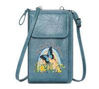 GEEADNB Womens Travel Bags Phone Bags for Women My Body My Choice Rainbow Butterfly Suitable for Everyday Use Long Purse for Gift