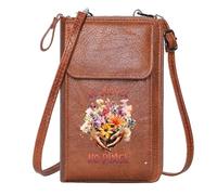 GEEADNB Womens Travel Bags Small Crossbody Bags Vibrant Flowers Symbolic Imagery No Justice No Peace Large Capacity Purse Gift Classic Outfit