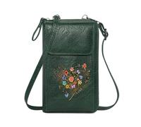 GEEADNB Womens Travel Bags Women Leather Crossbody Purse Colorful arrangement Heart-shaped flowers I see the 2 wishes Holiday Customized Gift Leather Purse for Lover