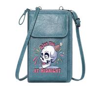 GEEADNB Womens Travel Bags Women Leather Crossbody Purse Day of the Dead Celebration Whimsical Travel Rfid Safe