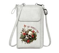 GEEADNB Womens Travel Bags Zip Around Credit Card Bags Liberation Transformation Mortality for Valentine's Day Birthday Gifts Large Capacity Purse Gift