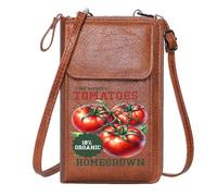 GEEADNB Womens Travel Bags Zip Around Credit Card Bags Vine-Ripened Organic Homegrown Suitable for Daily Gifting Adjustable Strap