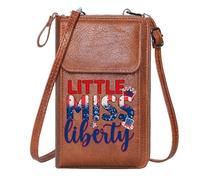 GEEADNB Womens Travel Bags Zipper Womens Wallet Patriotic Design Pageant Theme American Flag Elements Long Purse for Gift Christmas Holiday Present