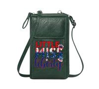 GEEADNB Womens Travel Bags Zipper Womens Wallet Patriotic Design Pageant Theme American Flag Elements Long Purse for Gift Christmas Holiday Present