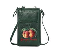 GEEADNB Zip Around Credit Card Bags Card Wallets Purse Hand Picked Farm Fresh Georgia Peaches for Everyday Use or Gift Idea Long Purse for Gift