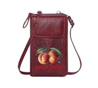 GEEADNB Zip Around Credit Card Bags Card Wallets Purse Hand Picked Farm Fresh Georgia Peaches for Everyday Use or Gift Idea Long Purse for Gift
