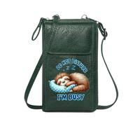 GEEADNB Zip Around Credit Card Bags Credit Card Slots Relaxation Do Not Disturb Sloth Perfect for Printed Present