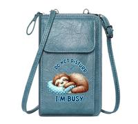 GEEADNB Zip Around Credit Card Bags Credit Card Slots Relaxation Do Not Disturb Sloth Perfect for Printed Present