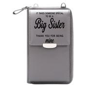 GEEADNB Zip Around Credit Card Bags Lightweight Women's Shoulder Bag Personal Growth Gratitude Expression Fractional Equation Classic Outfit