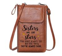 GEEADNB Zip Around Credit Card Bags Personalized Crossbody Wallets Unpredictable surprises Life metaphor Forrest Gump Perfect for Teacher's Day Large Capacity Purse Gift