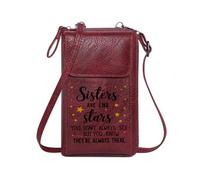 GEEADNB Zip Around Credit Card Bags Personalized Crossbody Wallets Unpredictable surprises Life metaphor Forrest Gump Perfect for Teacher's Day Large Capacity Purse Gift