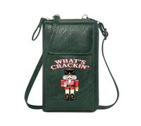 GEEADNB Zip Around Credit Card Bags Womens Travel Bags Bold Contrast Design Nutcracker Soldier Playful Cartoonish Style Elegant Gift for Mother's Day for Everyday Use or Gift Idea