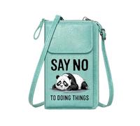 GEEADNB Zipper Womens Wallet Cell Phone Purse with Zipper Resistance Sad/Tired Cartoon Panda for Everyday Use or Gift Idea Season Gifts