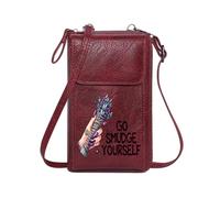 GEEADNB Zipper Womens Wallet Customized Small Bags stylized hand magical foliage mystical tattoos Perfect for Printed Present Leather Purse for Lover