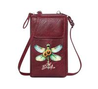 GEEADNB Zipper Womens Wallet Ladies Cell Phone Purse Sunflowers Just Breathe Dragonfly Suitable for Daily Gifting
