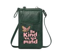 GEEADNB Zipper Womens Wallet Personalized Crossbody Wallets Whimsical Butterfly Self-Compassion High Contrast Travel Rfid Safe Season Gifts