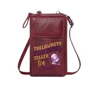 GEEADNB Zipper Womens Wallet Personalized Leather Cell Phone Wallet FORTUNE TELLER TRELAWNEYS CRYSTAL BALL for Valentine's Day Birthday Gifts