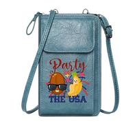 GEEADNB Zipper Womens Wallet Personalized Small Bags with Pocket Festive design Party in THE USA Anthropomorphic egg Christmas Holiday Present for Valentine's Day Birthday Gifts