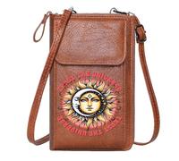 GEEADNB Zipper Womens Wallet Personalized Small Bags with Pocket TRUST THE UNIVERSE Celestial Symbols Psychedelic Art Leather Purse for Lover Classic Outfit