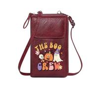 GEEADNB Zipper Womens Wallet Women’s RFID Clutch Purse Halloween Pumpkin Ghost Bat Haunted Cemetery Witch Skeleton Elegant Gift for Mother's Day Perfect for Outfits