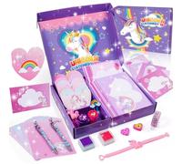 Geebiiny 53pcs Stationery Supplies Letter Writing Kit, Unicorn Gifts for Girls 6-12 Year Old Girl Gifts Age 6-12 Teenage Girls Gifts Ideal Christmas Birthday Gifts